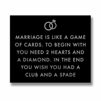 Marriage Is Like Metalic Detail Plaque