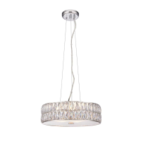 Round Chrome clear Verina Round 5 Pendant Light