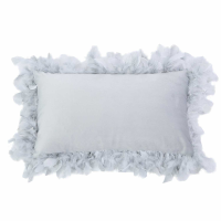 Unfilled 30 X 50 Grey Feather Edge Cushion