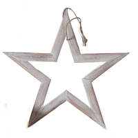 White Priola Wooden Star White 460x10x435mm
