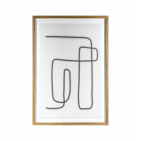 Line Drawing Framed Art