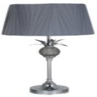 Value Pineapple Table Lamp With Grey Shade