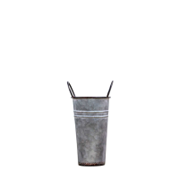 Grey Arley Galvanised Flower Bucket Small