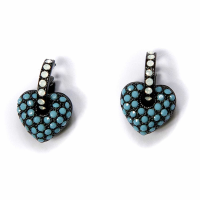 Heart Drop Earring Turquoise