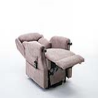 Denmark Riser Recliner With Brushstroke Mocha Fabric