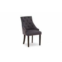 Hobbs Dining Chair Velvet Misty, Wenge Leg