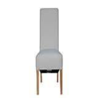 Modern Style Natural Wool Upholstered Wooden Kitchen Dining Room Chair 105 x 46cm