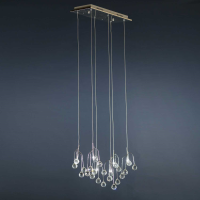 Modern Cascading Glass ball Chandelier