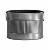 Planter Large Nickel Antique