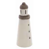 Small Slat Window Light House Ornament