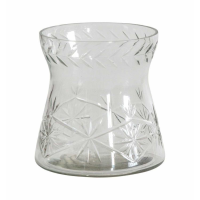 Crystal Cut Vase Small Clear