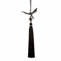 Smoked Black Dragonfly With Tassel
