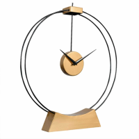 Tillington Black and Gold Skeleton Mantel Clock