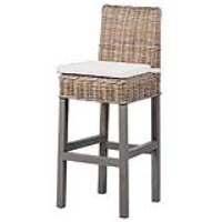 Modern Style Natural Finish Kitchen Dining Room Bar Stool With Cushion 115x45cm