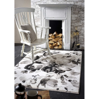 Origins Watercolour Floral Grey 160x230