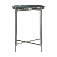 Side Table Silver Dark Grey