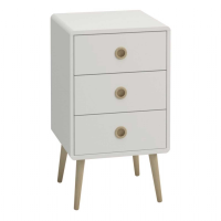 Softline 3 Drawer Chest Off White