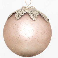The Noel Collection Venus Leaf Crested Large Bauble