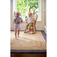 Origins Jute Border Grey 80x150