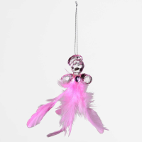 Decorative Accessories Angel Pink Acrylic With Feather