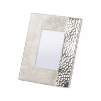 Fuse Hammered and Brushed 4X6 Inch Photo Frame in Silver Finish