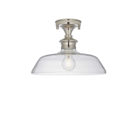 1 Ceiling Light NickelClear