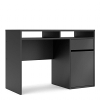 Function Plus Desk 1 Door 1 Drawer in Black