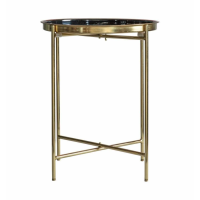 Side Table Gold Black