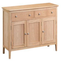Modern Style Solid Oak Top 3 Door 2 Drawer Living Room Sideboard 78 x 140cm