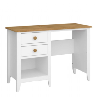 Heston Desk White And Pine