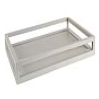 Grey Powder Coated Aluminium Serving Tray Outdoor Garden