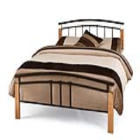 Tetras Black With Beech Posts 150 Cm Black Bed Beech Posts