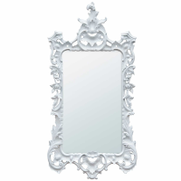 White Bevelled Mirror