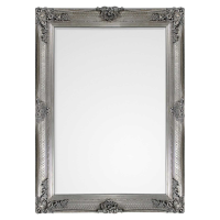 Glass Size mm 4 Rectangle Mirror Antique Silver