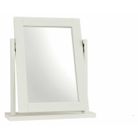 Atlanta White Painted Modern Vanity Swivel Dressing Table Mirror 50 x 58cm