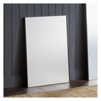 Modern Silver Framed Rectangular Bedroom Wall Mirror 90 x 60cm
