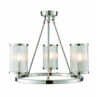Modern Style 40W E14 Silver Finish 3 Ceiling Wall Lighting 40 x 48cm