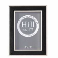 Silver Edged Black Velvet 5X7 Photo Frame