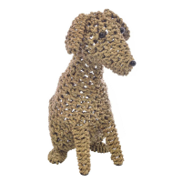 Large Cute Seagrass Dog Hand Made Knotted Rope Design 50cms