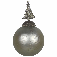 The Noel Midnight Silver Collection Tree Top Bauble