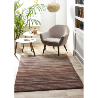 Origins Fine Stripes Natural Beige Hand Tufted Runner Rug 120x170cm