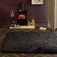 Origins Extravagence Grey Polyester Tufted Thick Shaggy Plain Shaggy Rug 160x230cm