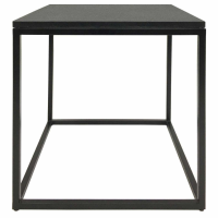 Kirkstone Iron Single Side Table in Oak Wood Finish With Galaxy Slate