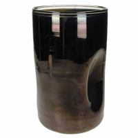 Saffron Brown Glass Candle Holder 15x15x27cm