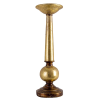 Antique Gold Small Column Candle Stand
