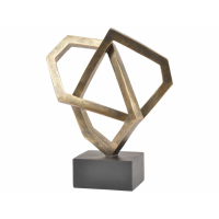 Antique Bronze Cubist Sculpture