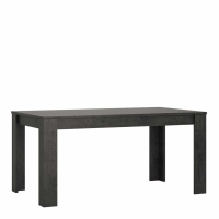 Dark Wood Modern 160 to 200cm Rectangular Extending Dining Table 8 Seater