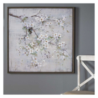 Spring Blossom Tree Framed Wall Art Picture 84cm Square