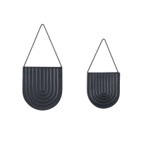 Lexy Wall Planter Set of 2 Black