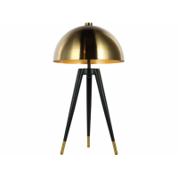 Domed Style Brass Finish Shade Corvus Tripod Table Lamp E27 40W 1